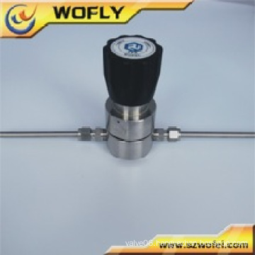 1/4" NPT(F) SS air back pressure regulator with gauge